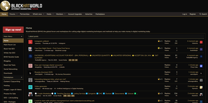 links tauschen auf BlackHatWorld