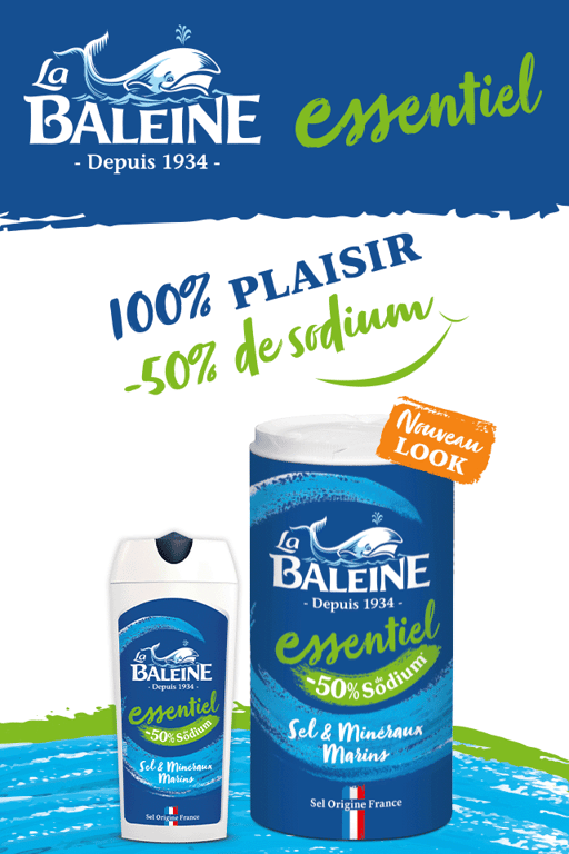 La Baleine -50% sel - 0.50 € remboursé