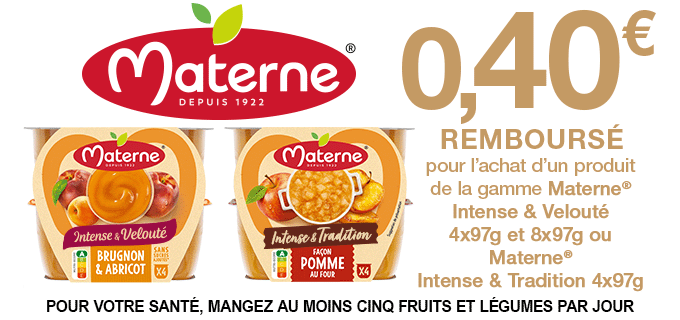 Materne® - 0.40 € remboursé