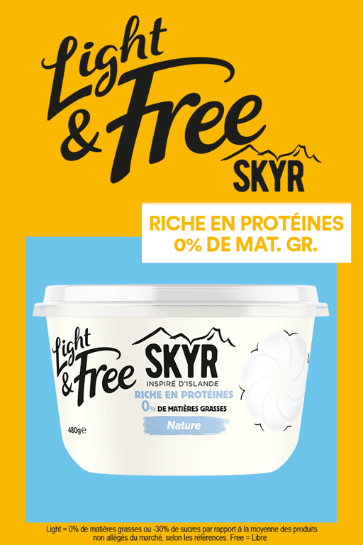 Light & Free Skyr - 0.30 € remboursé