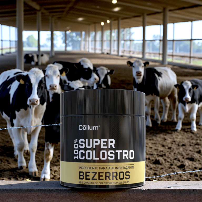 Embalagem de colostro concentrado e padronizado