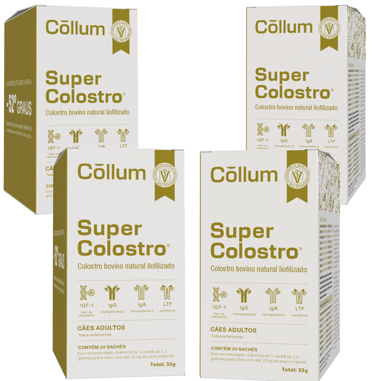 Kit 4 caixas Super Colostro Pet — mais escolhido
