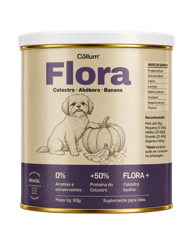 Lata Flora da Cōllum, colostro com abóbora e banana