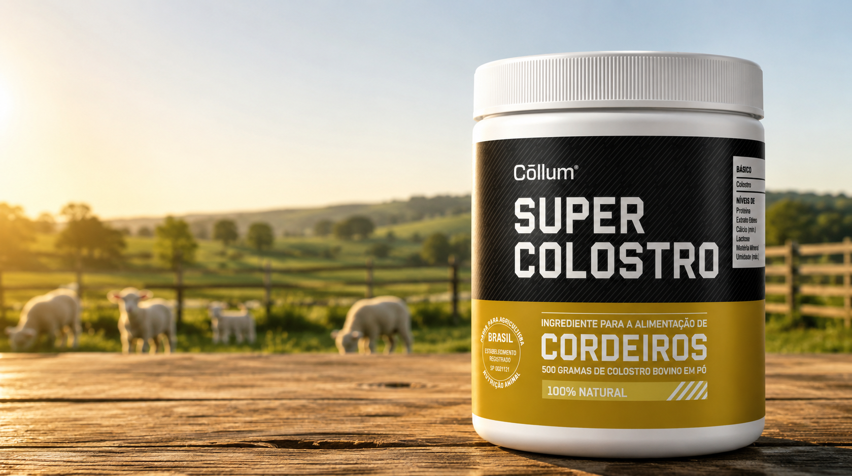 Super Colostro para cordeiros no campo