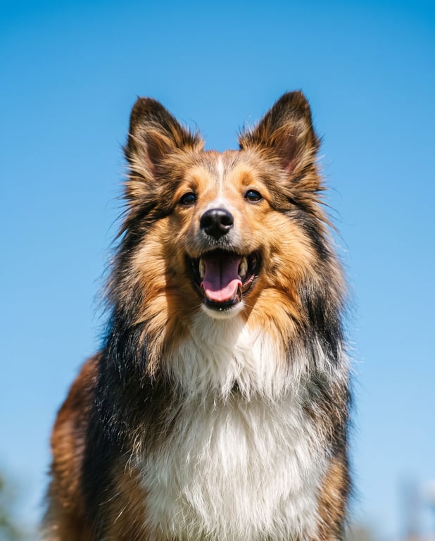 Cão alegre ao ar livre