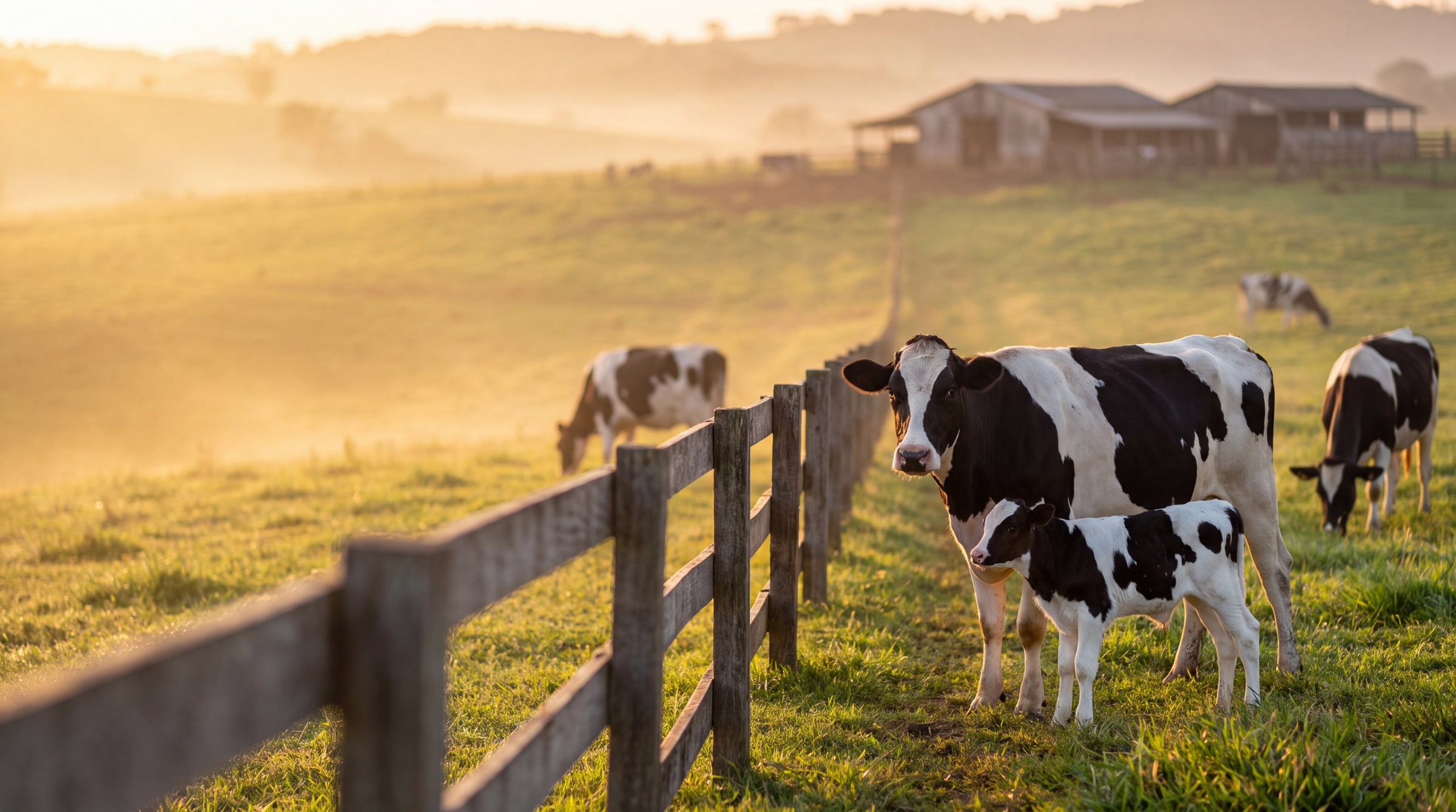 Amanhecer na fazenda Cōllum, onde a vida começa