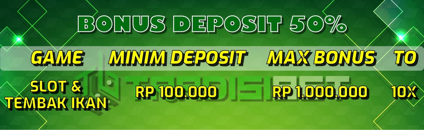 bonus deposit 50%