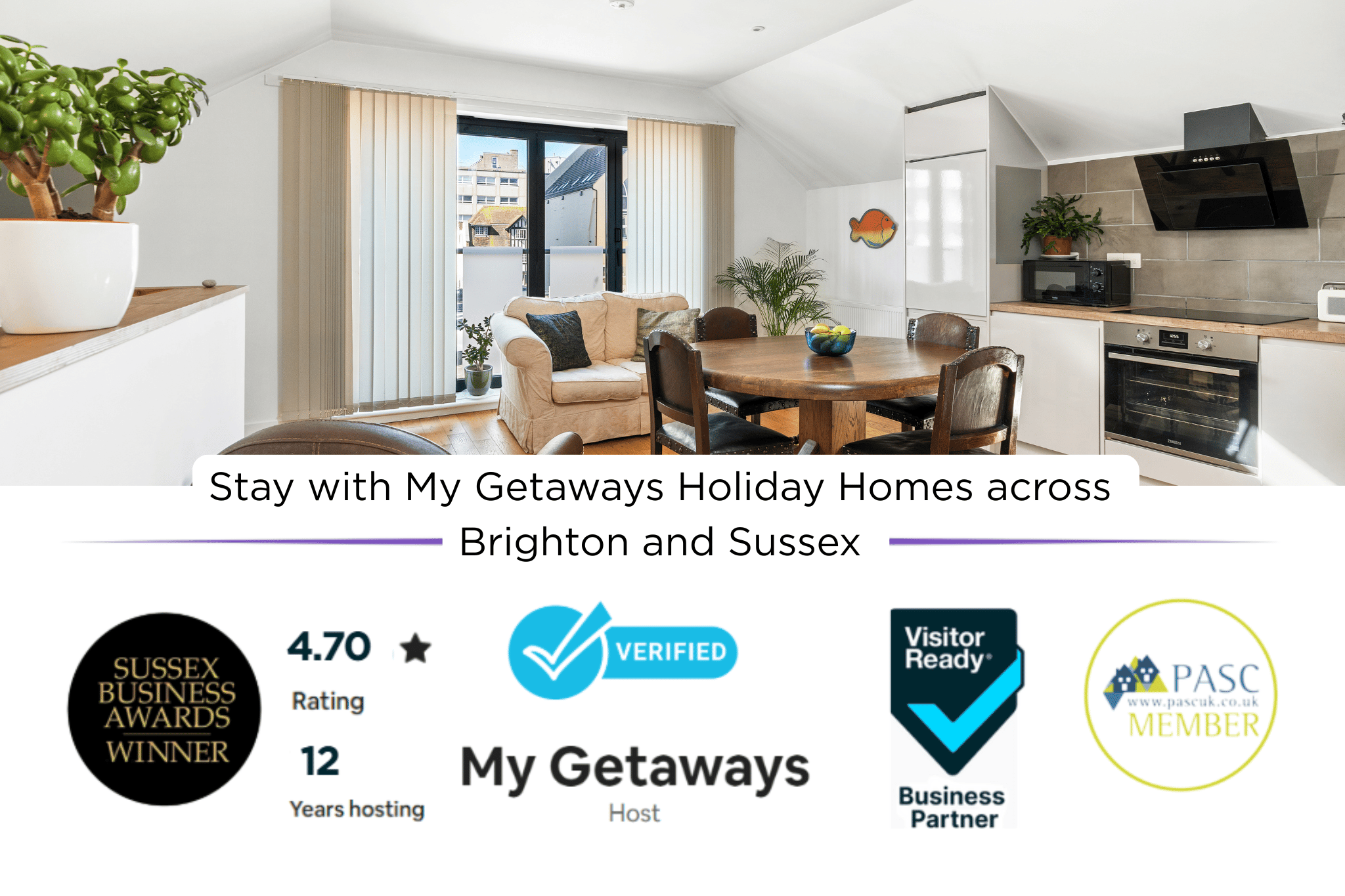 Chapel Waves | By My Getaways in 29D Chapel Street,  Kemptown BN2 1RQ - Property image 3 - VivreStays