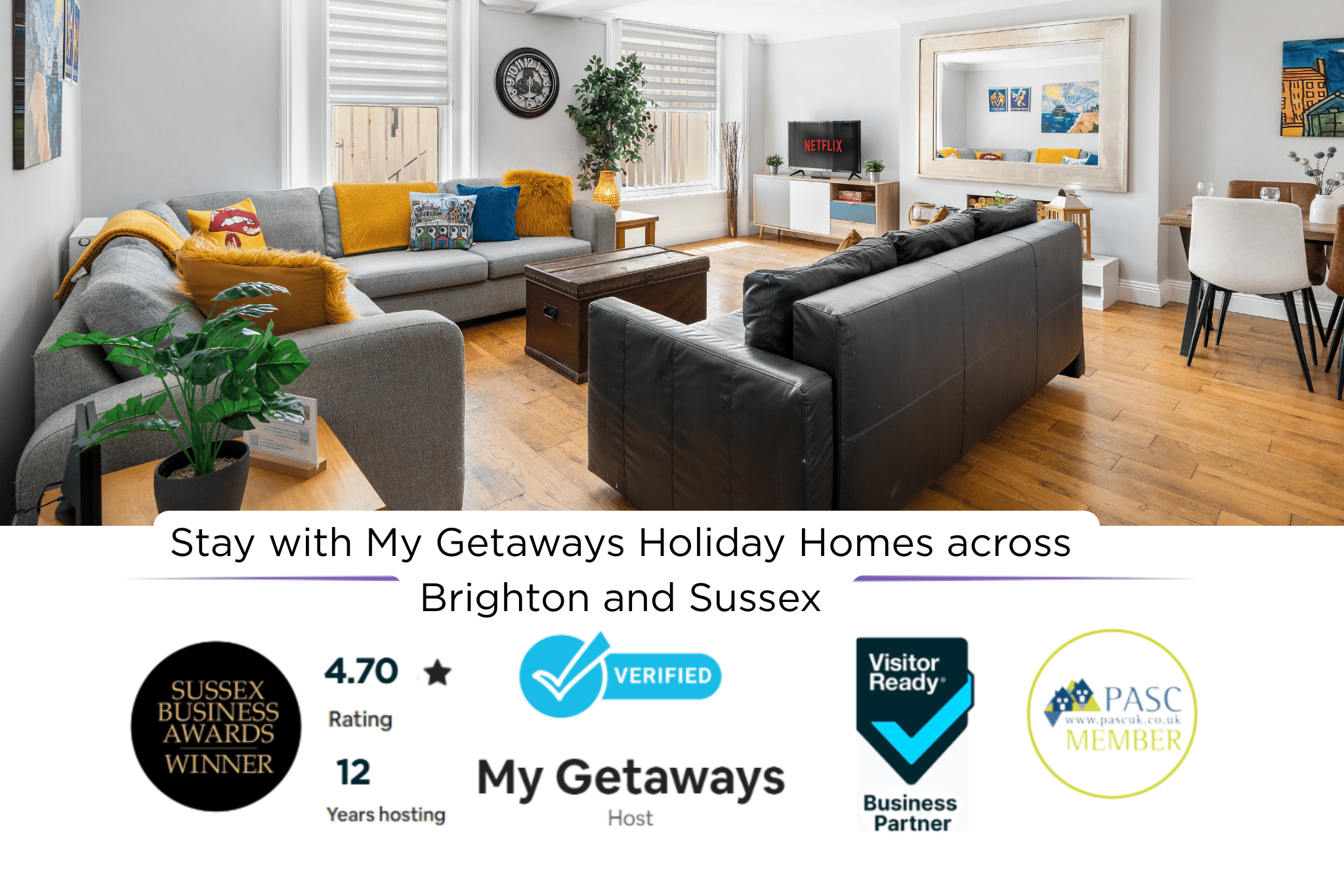 Hove Hideout | By My Getaways in Flat 1, 3 Adelaide Mansions, Hove BN3 2GT - Property image 3 - VivreStays