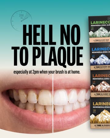 The finished ad Copia delivered for LarineCo