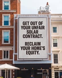 Solar Relief Advocates ad delivered by Copia
