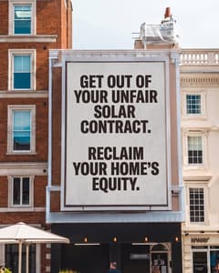 Solar Relief Advocates ad delivered by Copia