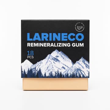 Remineralizing gum, the product photo LarineCo sent