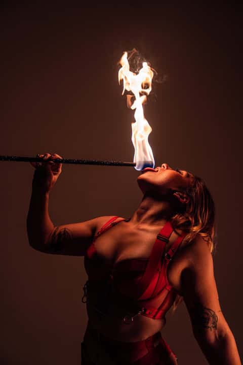 Fire performer Pixie, frame 1