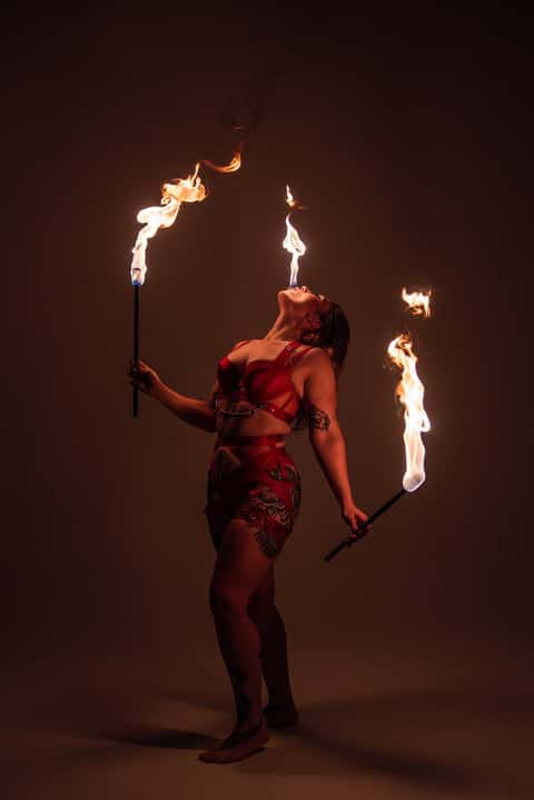 Fire performer Pixie, frame 2