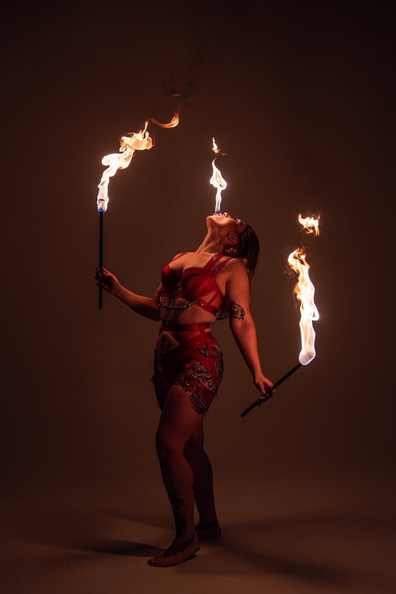 Fire performer Pixie, frame 2