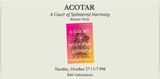 ACOTAR: A Court of Splintered Harmony Release Party | Books on Third