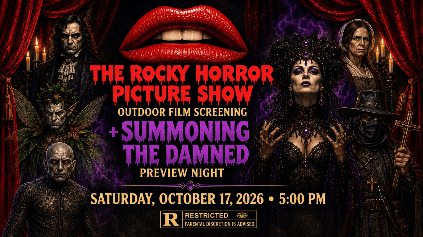 Double Feature: Rocky Horror Picture Show Outdoor Movie Event + Summoning the Damned Preview