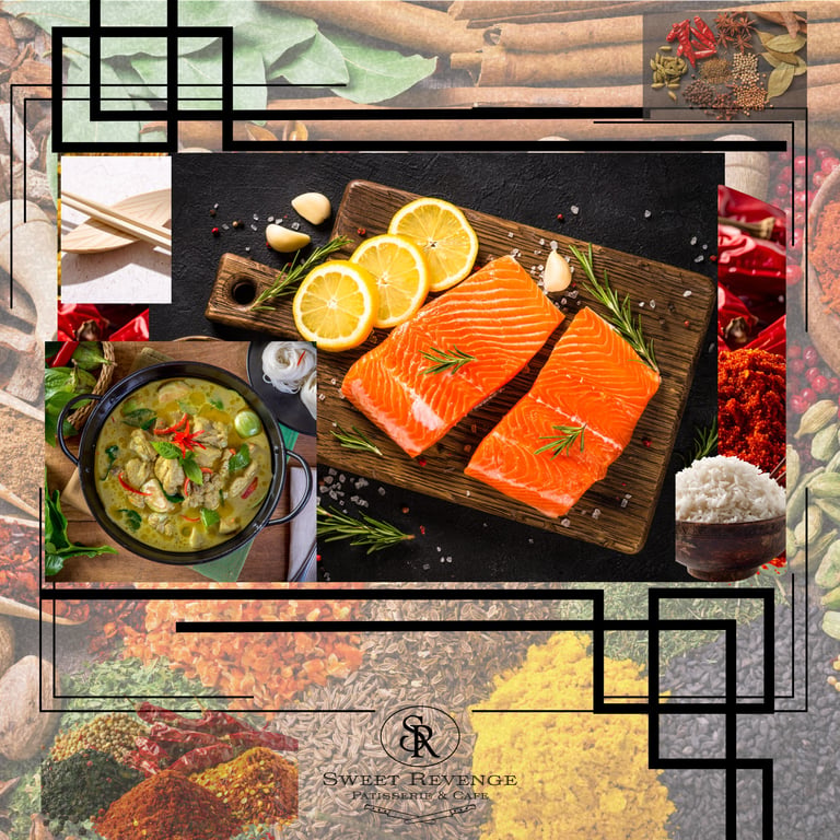 Thai-Inspired: Salmon with Green Curry-Coconut Sauce