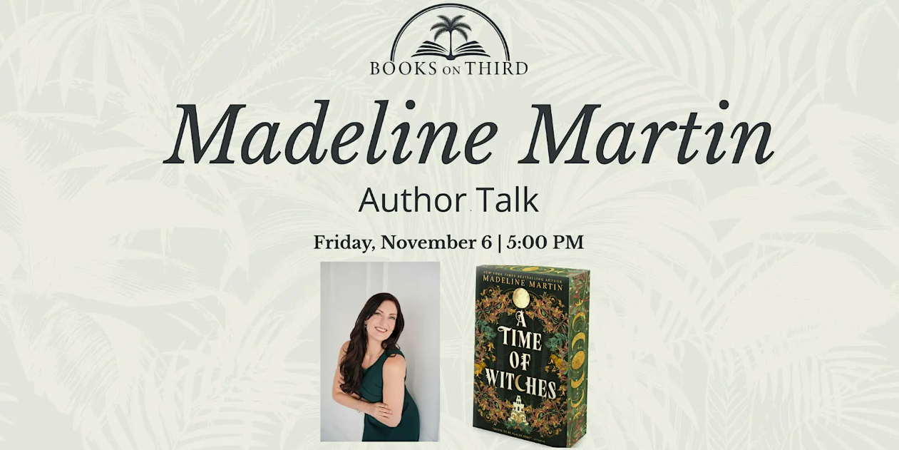 Author Talk with Madeline Martin - A Time of Witches | Books on Third