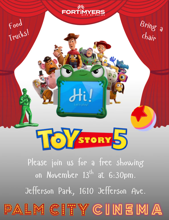Palm City Cinema presents Toy Story 5 