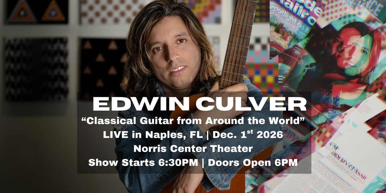 Edwin Culver Live | Dec. 1st | Norris Center Theatre |