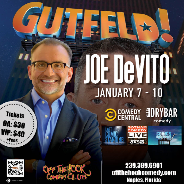 Comedian Joe DeVito Live in Naples, Florida!