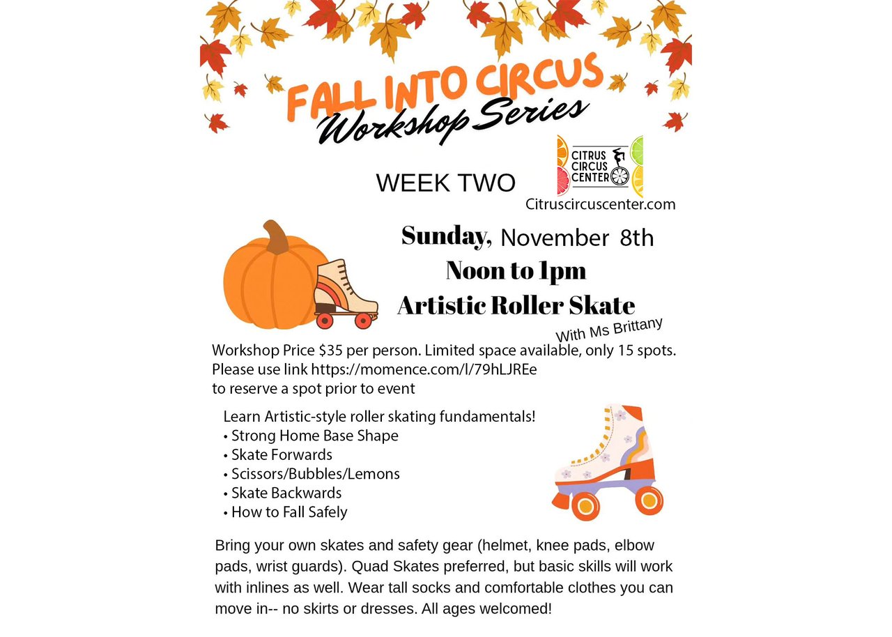 Fall Into Circus Artistic Roller Skate Workshop