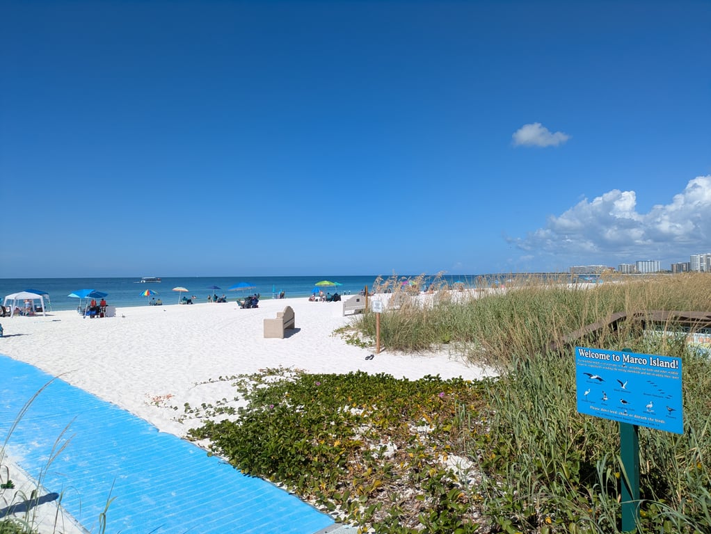Marco Island South Beach Entrance