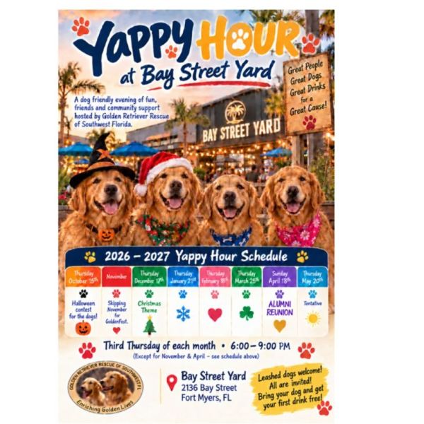 Yappy Hour at Bay Street Yard