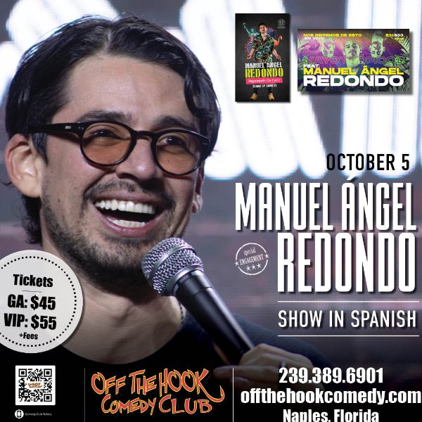 ¡El comediante Manuel Ángel Redondo  vive en Naples, Florida! (Spanish Only Show)
