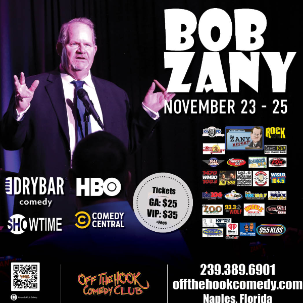 Comedian Bob Zany Live in Naples, Florida!