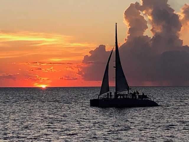 Miss naples catamaran sunset