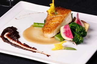 M waterfront seafood dish