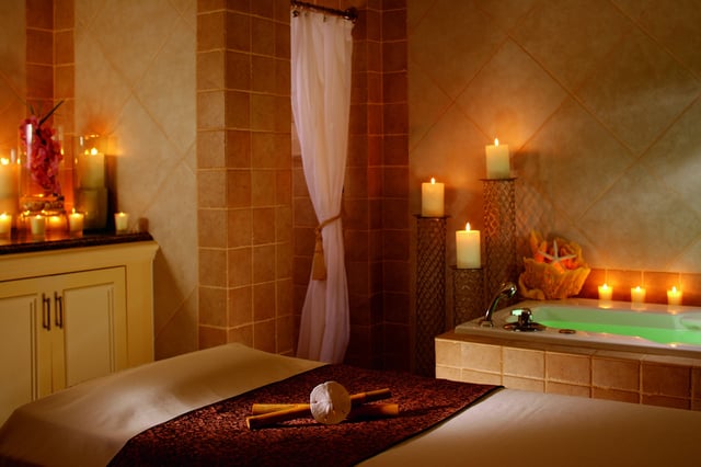 Ritz spa candles massage