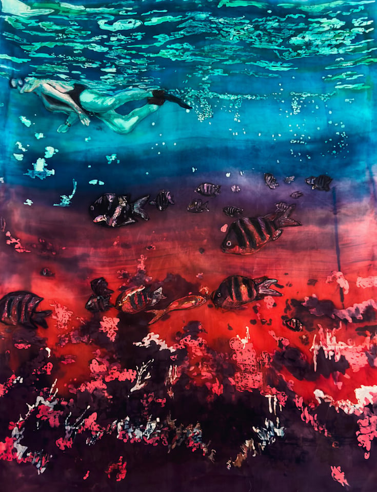Muffy Clark Gill Heat Rises batik on silk 30 x 40 in 4200 jpg zjtnin