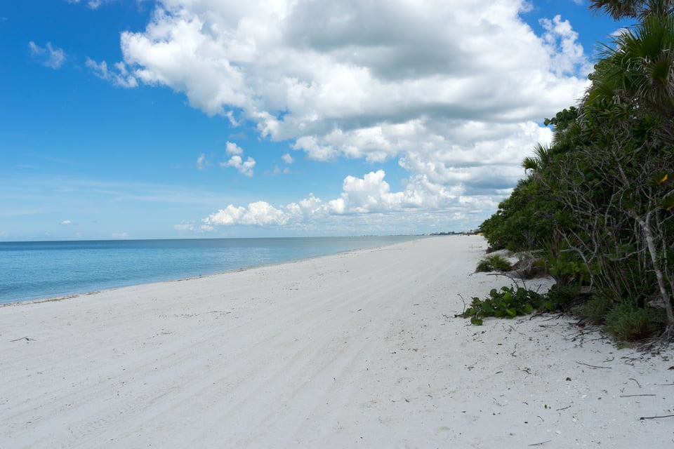 Barefoot beach remote beach