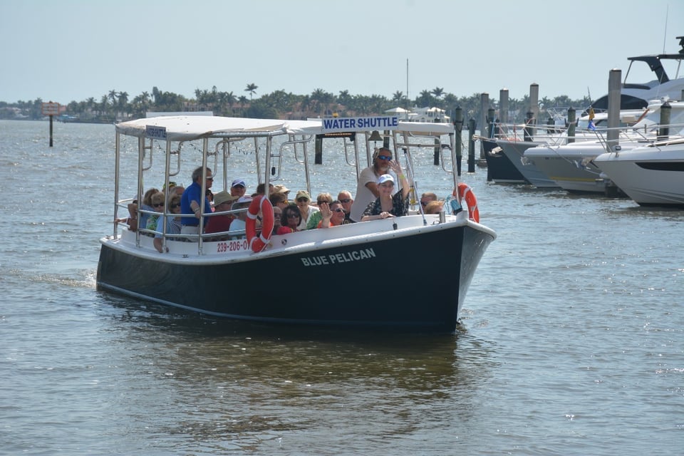 Naples bay water shuttle front