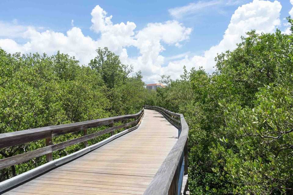 Clam pass park long boardwalk