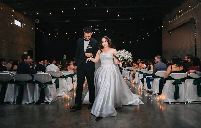 The shop venue warehouse wedding