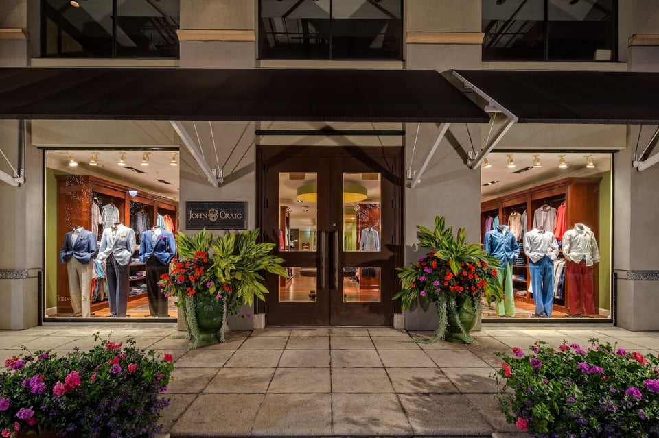 John craig clothier entrance downtown