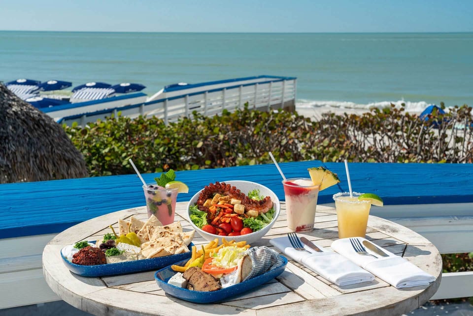 Rhodes end table food oceanfront