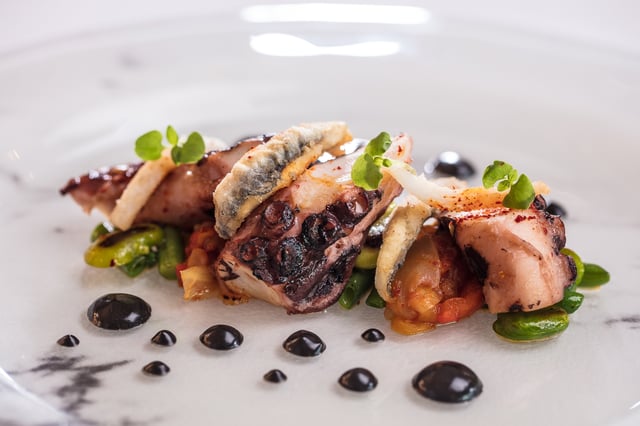 Sails restaurant octopus