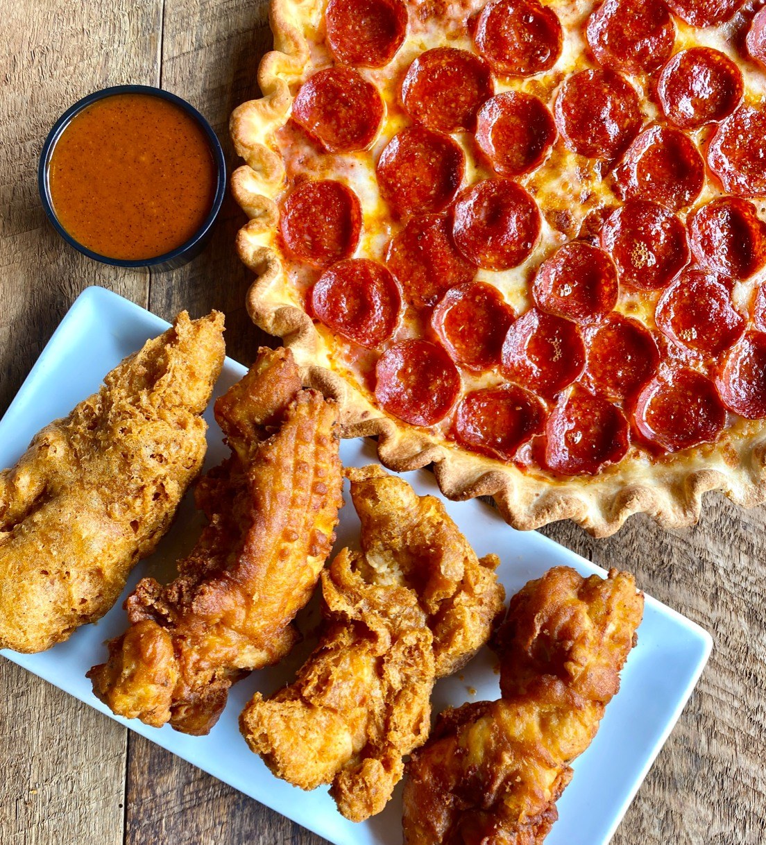 Zeppes pepperoni pizza