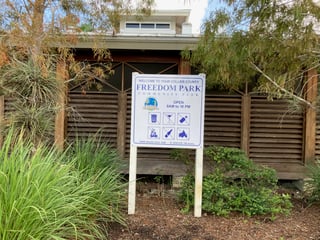 Freedom Park Sign