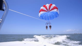 Naples beach parasailing