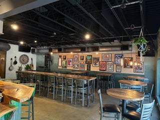 Kaleidoscope art wall