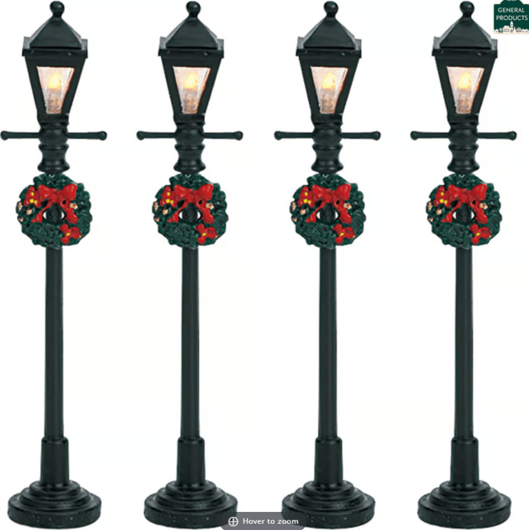 Gas Lantern Street Lamp, Set Of 4