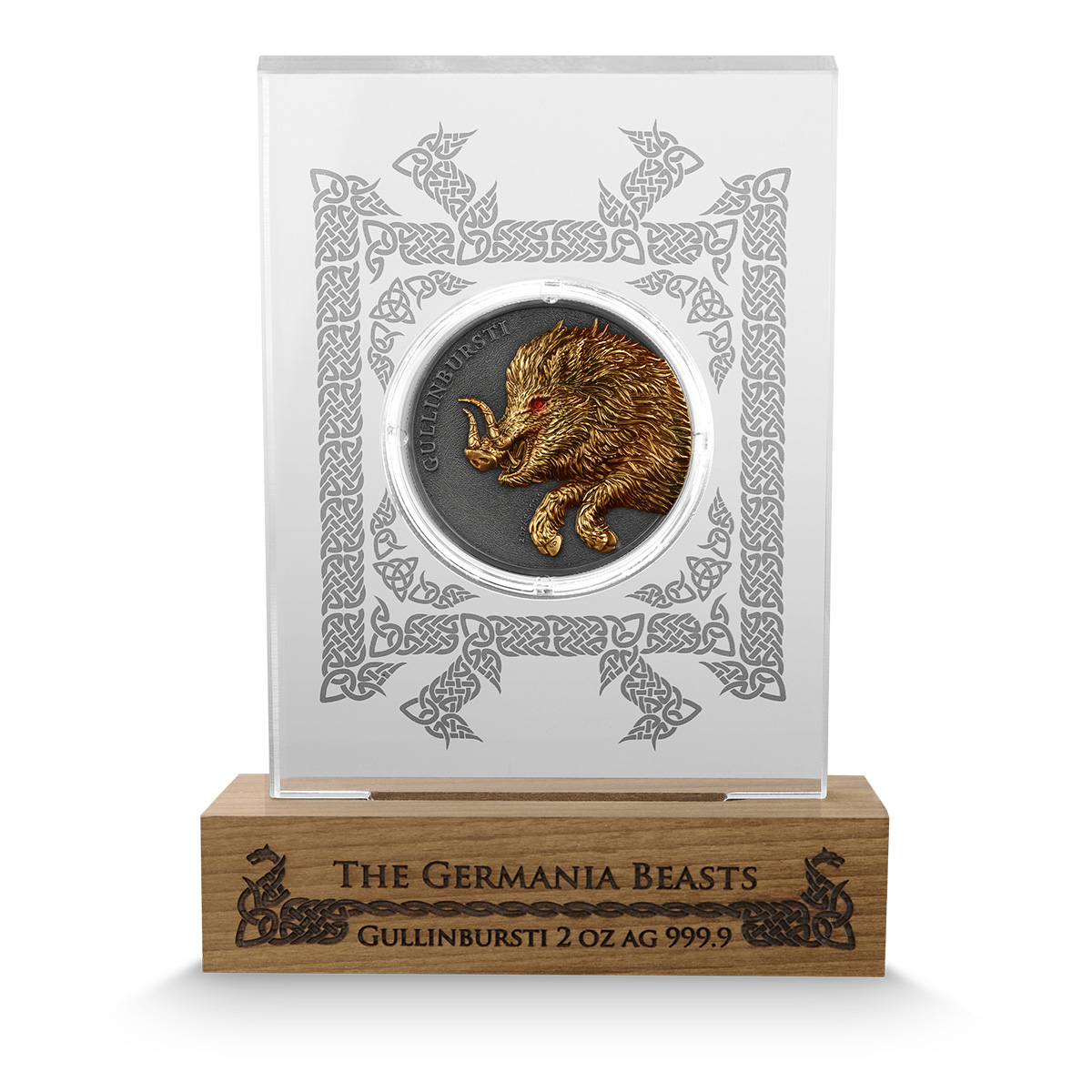 2025 Germania Beasts Gullinbursti 2oz Ultra High Relief Silver Coin