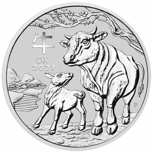 2021 Year of the Ox 2oz Silver Coin